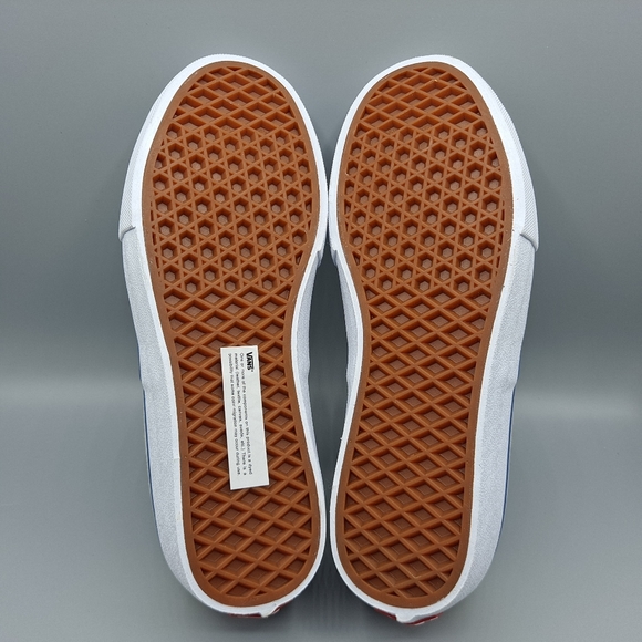 New Vans Authentic Pro Stv Navy Blue Classic White Red Men Size 7.5 = Women's 9 - Picture 9 of 11